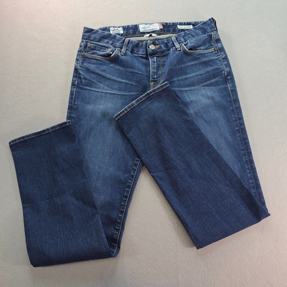 Lucky Brand Sweet Straight Selvedge White Oak Cone Denim Jeans Women 4/27 USA